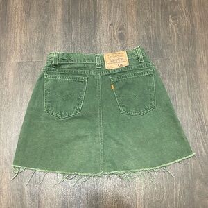 Rare VTG Levis 550 Orange Tab Jean  skirt  Size 28 .
